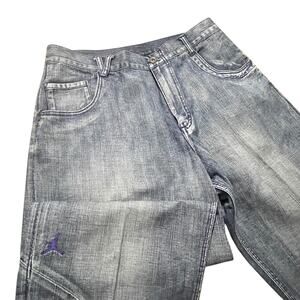 Air Jordan Nike Jeans Mens Size 34x33 Wide Leg Baggy Michael Jumpman Vintage Y2k